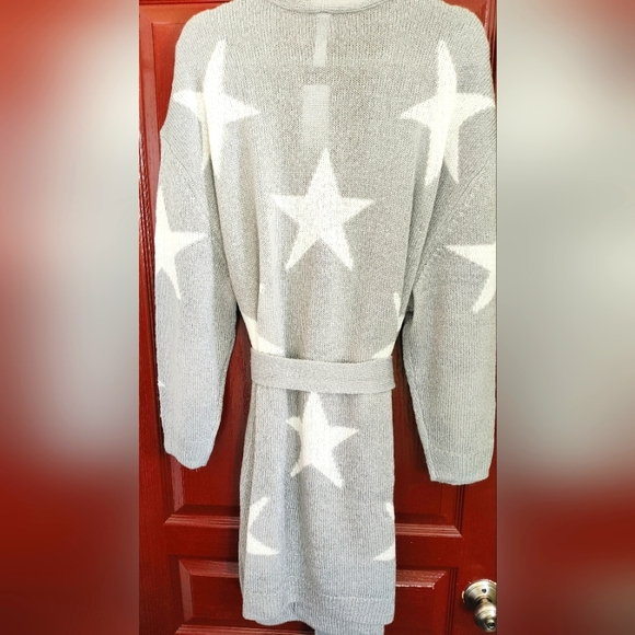 NWT Lane Bryant Gray w/ White Stars Cardigan, Size 18-20 #50 - Picture 3 of 9